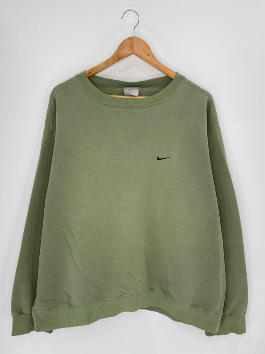 90’s NIKE Mini Swoosh Made in USA Size XL Vintage Sweat-shirt / 8973