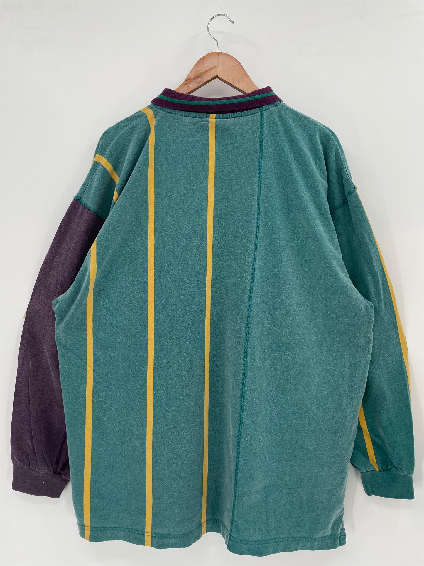 90’s MIGHLY DUCKS Size XL Vintage NHL Polo Long Sleeve Shirt / K2183