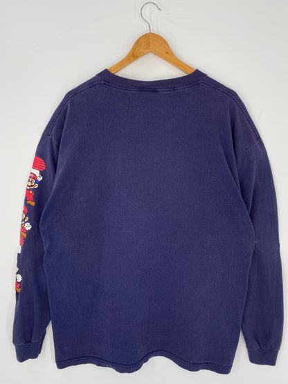 00’ NINTENDO MARIO Size XL Vintage Long Sleeve T-Shirt / K9678