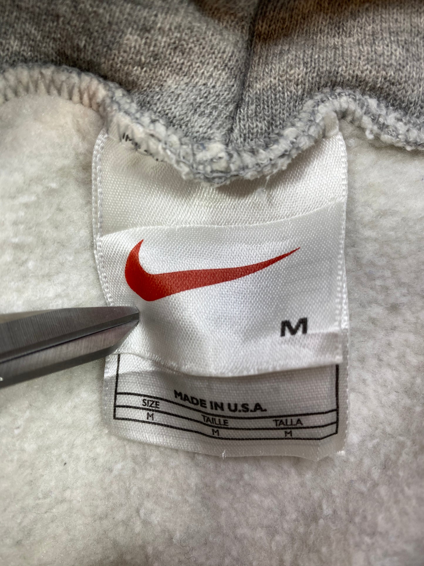 90’s NIKE Center Swoosh Made in USA Vintage Hoodie Sweat-Shirt / 5029