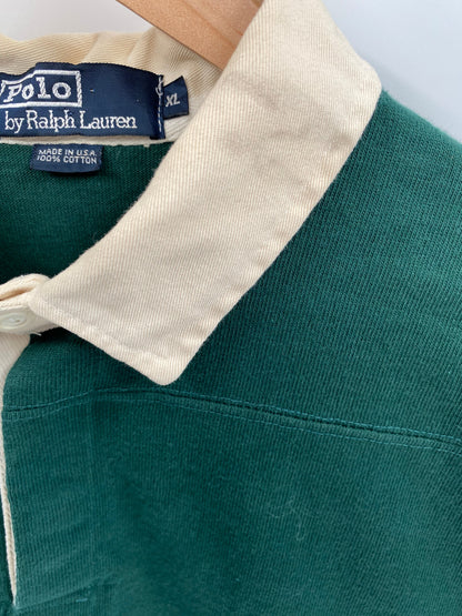 90's POLO RALPH LAUREN Size XL Vintage Rugby-Shirts / A4427