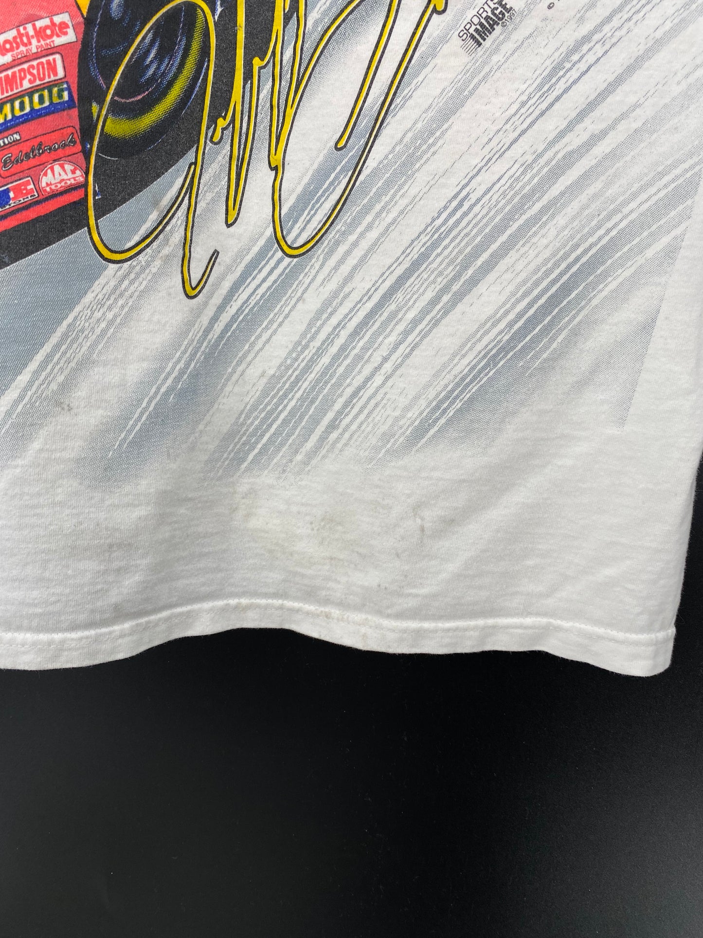 1997 DU PONT NASCAR  Made in USA Size XXL Vintage Racing T-shirt / 9655