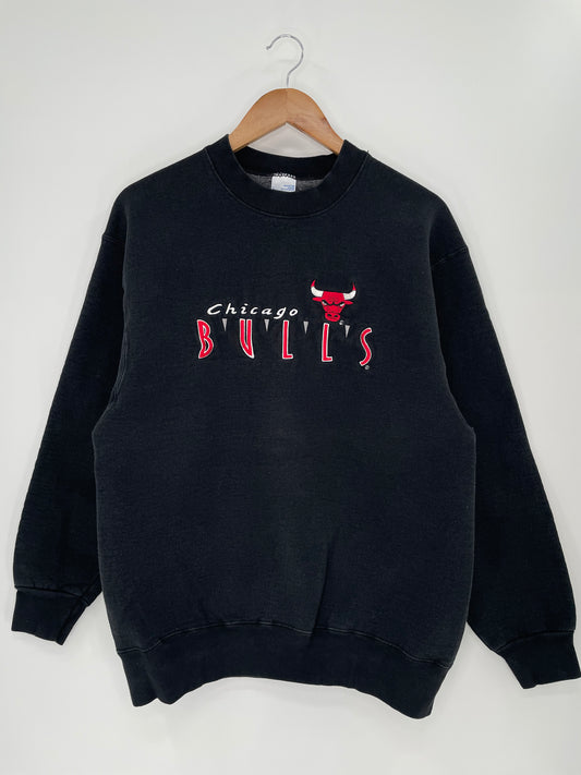90’s CHICAGO BULLS Made in USA Size L Vintage NBA Sweat shirt / K93