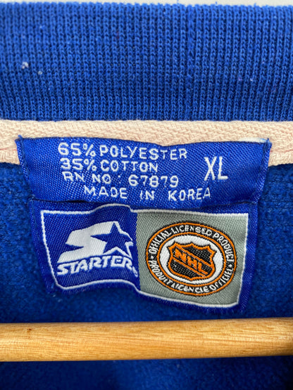 90's Starter Rangers Size XL Vintage NFL Sweat-Shirt / K1235