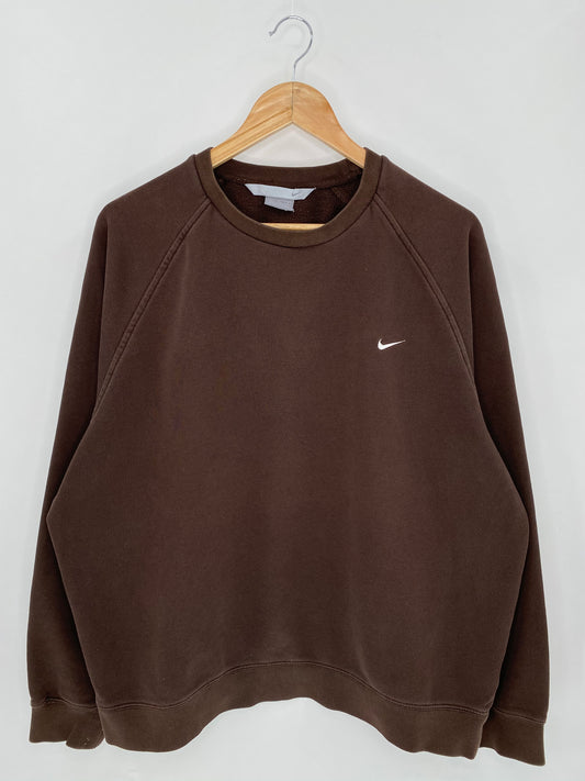00' NIKE Mini Swoosh Size L Vintage Sweat-shirt / 5939