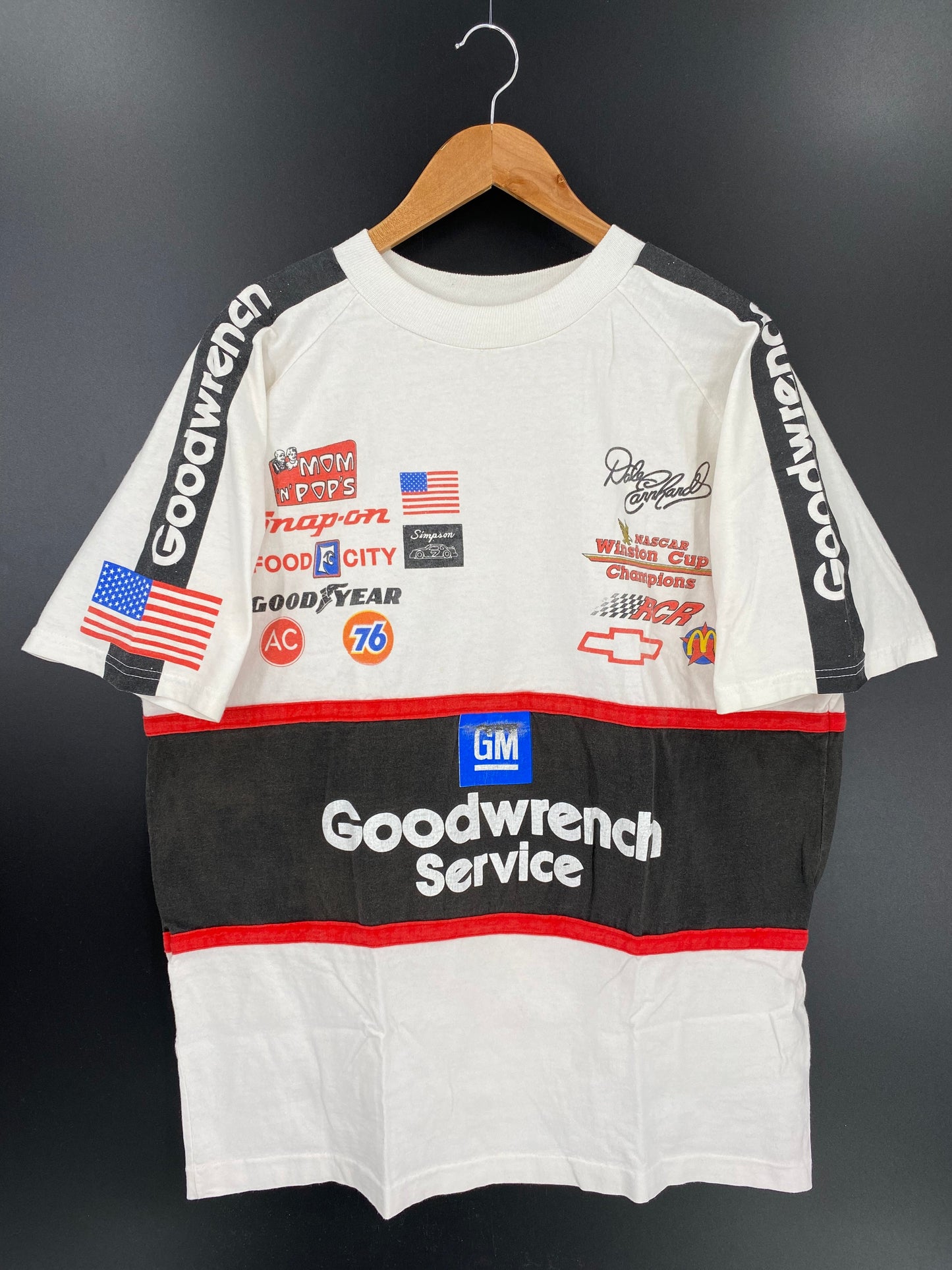 90’s NASCAR DALE EARNHARDT Made in USA Size XL Racing T-Shirts / A3338