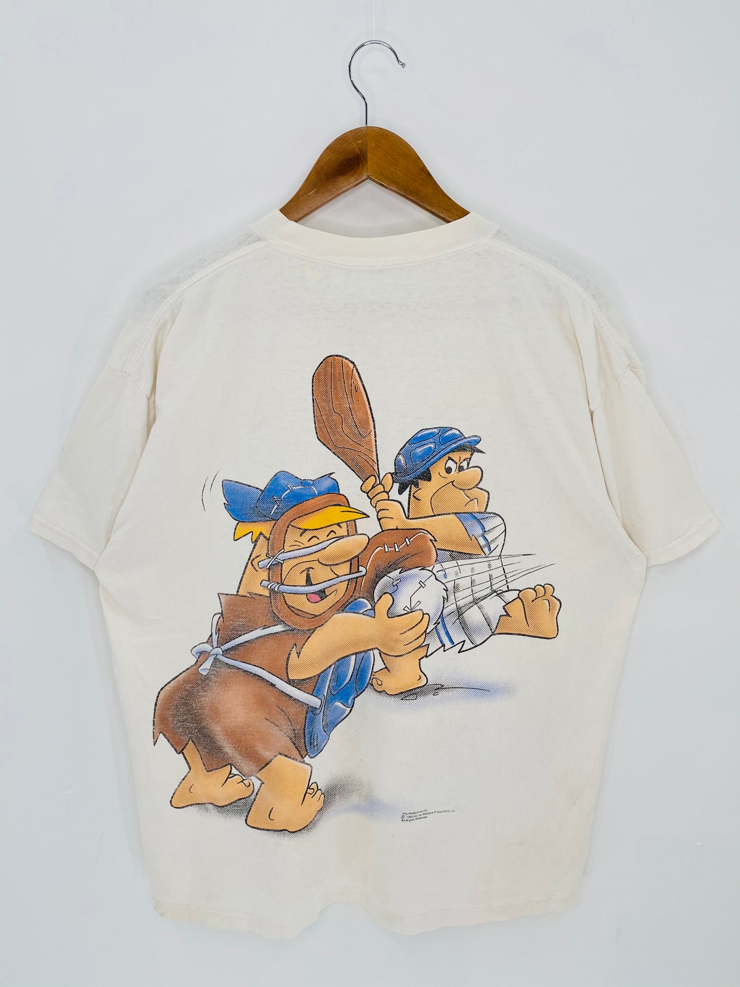 1993 The Flintstones Size No Tag (Approx. L) Vintage T-Shirt / 6676