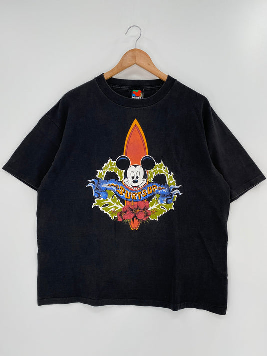 90’s DISNEY MICKEY Made in USA Size L Vintage T-Shirts / A613