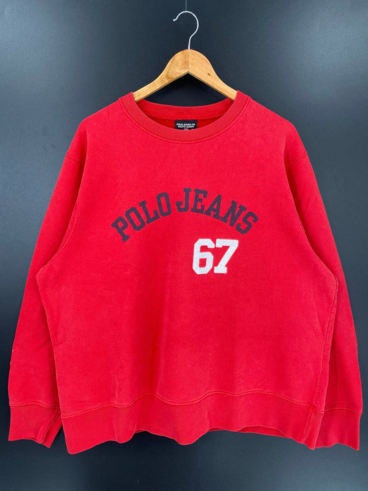 Vintage RALPH LAUREN POLO JEANS Size XL Sweat-shirt / A2854