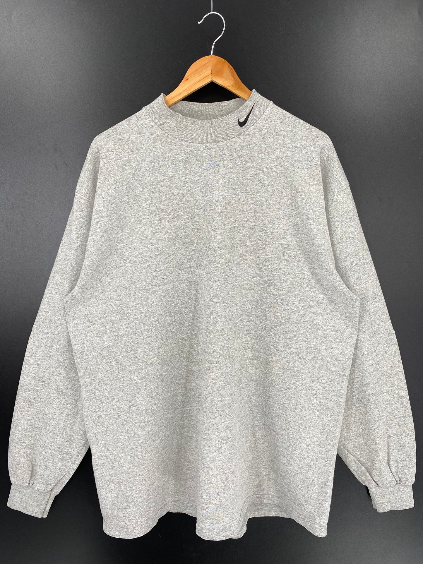 90's NIKE SWOOSH Made in USA Size XL Vintage Long-Sleeve T-shirt / K2274