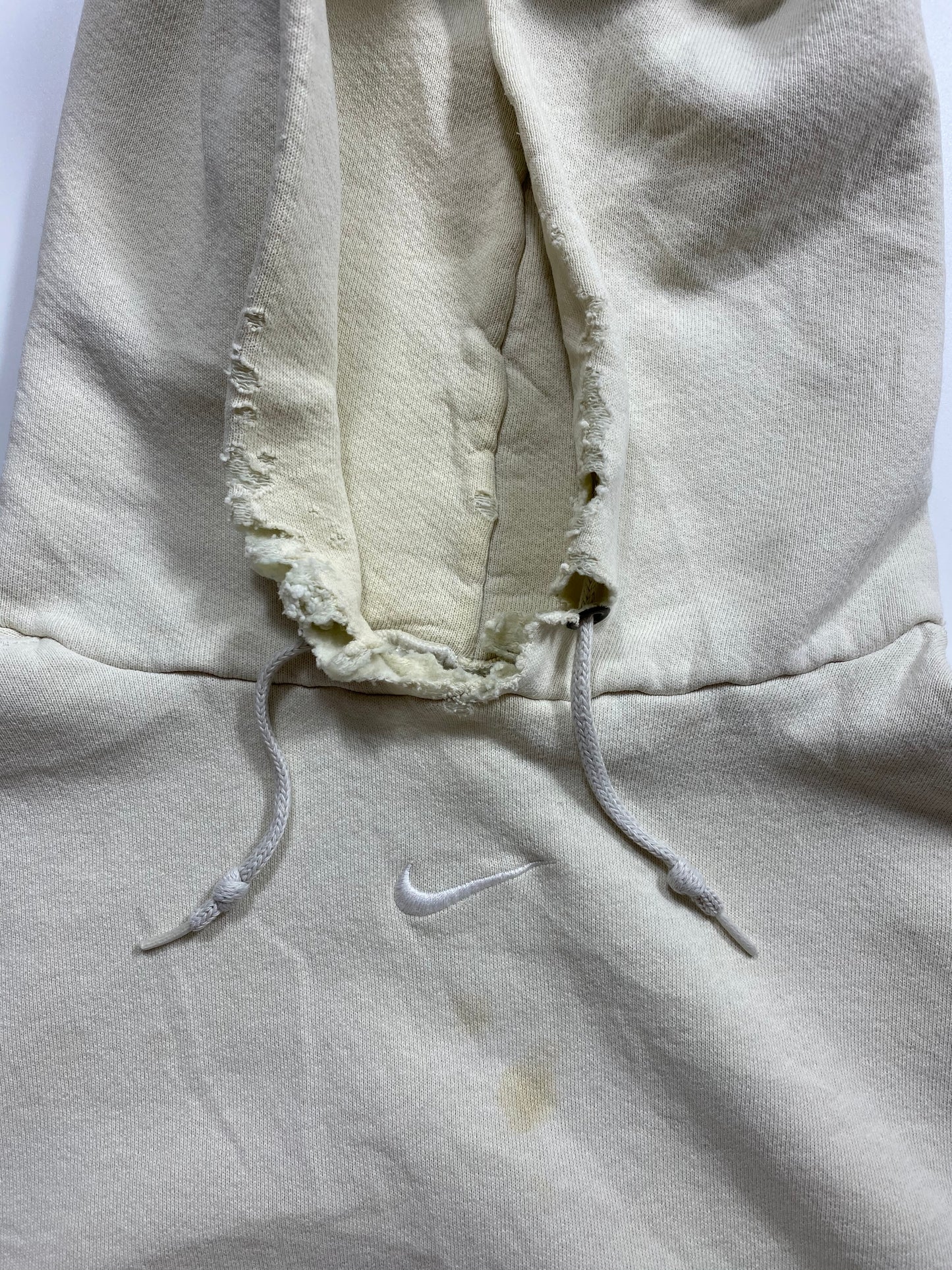 90’s NIKE Center Swoosh Made in USA Damaged Size XL Vintage Hoodie Sweat-shirt / 6903