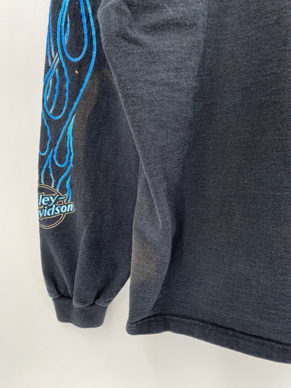 90’s HARLEY DAVIDSON Made in USA Size XL Vintage Long Sleeve T-Shirt / E523
