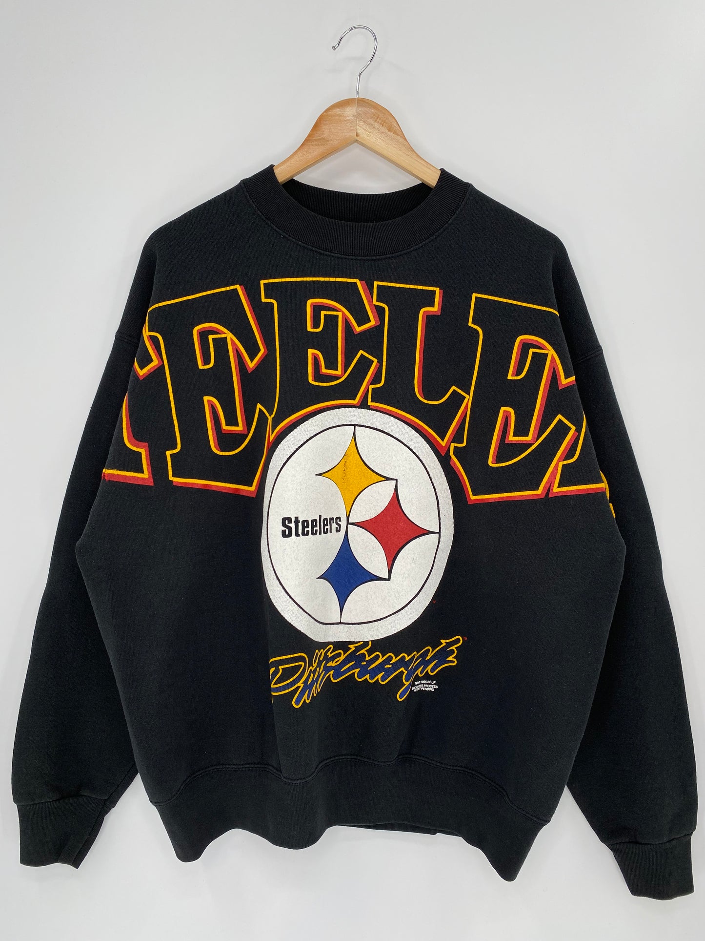 1995’ PITTSBURG STEELERS Made in USA Size L Vintage NFL Sweat shirt / k6