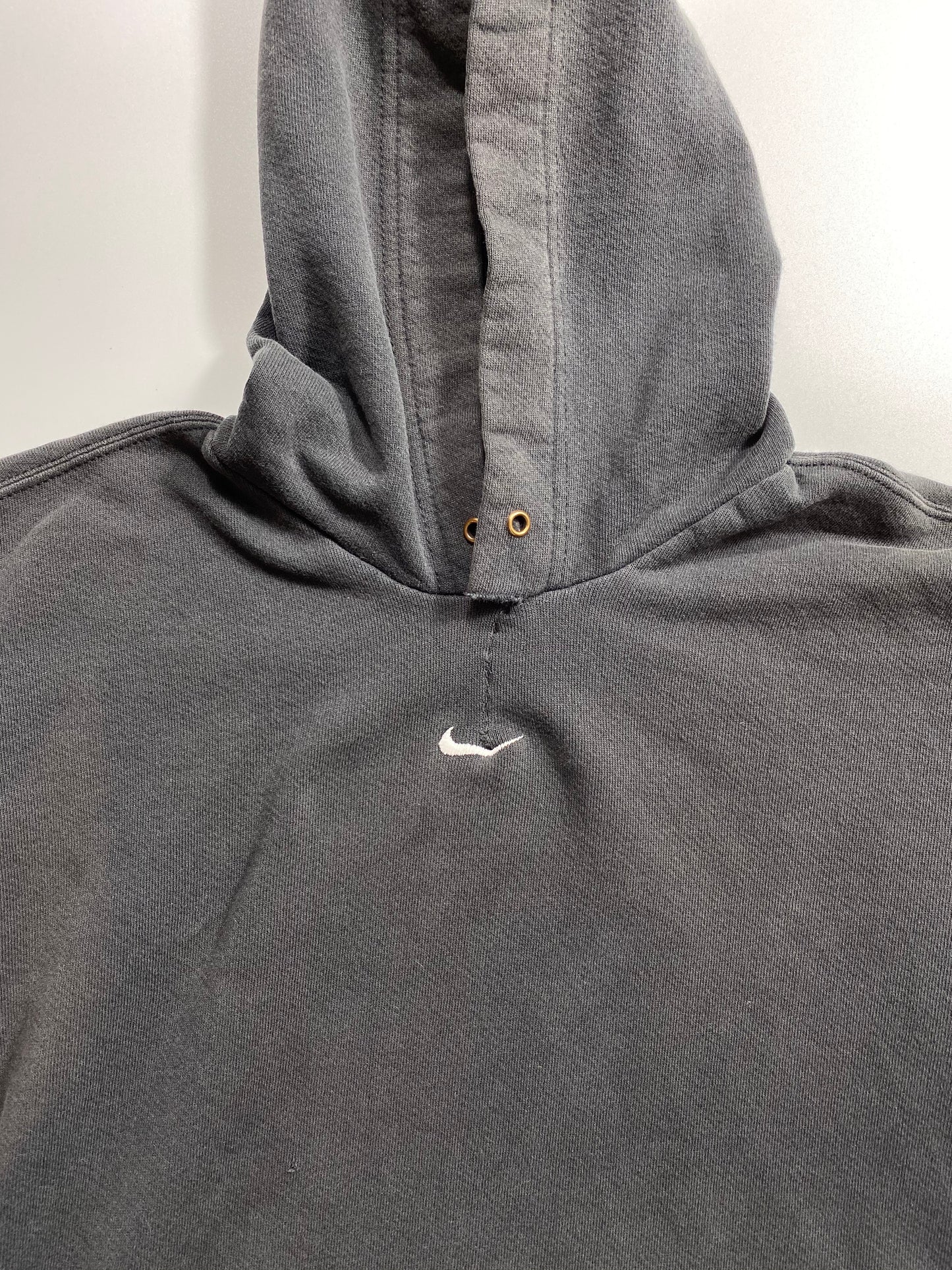 90’s NIKE Center Swoosh Damage Repaired Size M Vintage Hoodie Sweat-shirt / 6756