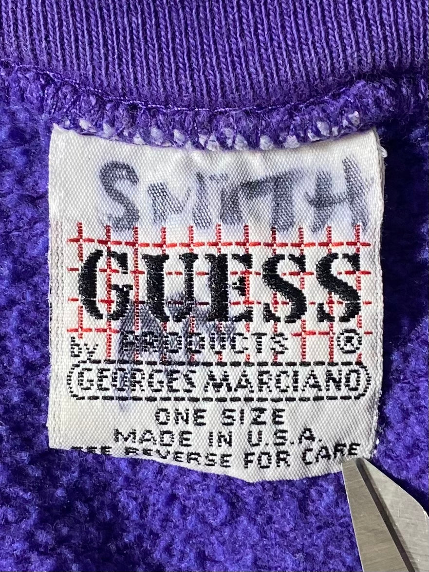 90’s GUESS Made in USA Size One Size (Approx. L) Vintage Sweat-shirt / 7888