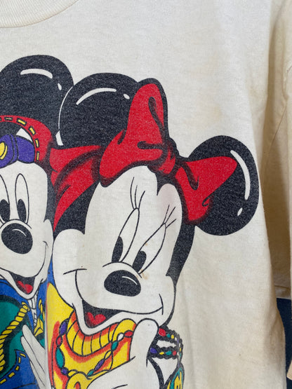 90’s DISNEY MICKEY AND MINNIE Made in USA Size One Size (Approx.L) Vintage T-Shirt / 9091