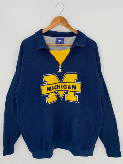 90's STARTER MICHIGAN Size L Vintage College Sweat shirt / A2054