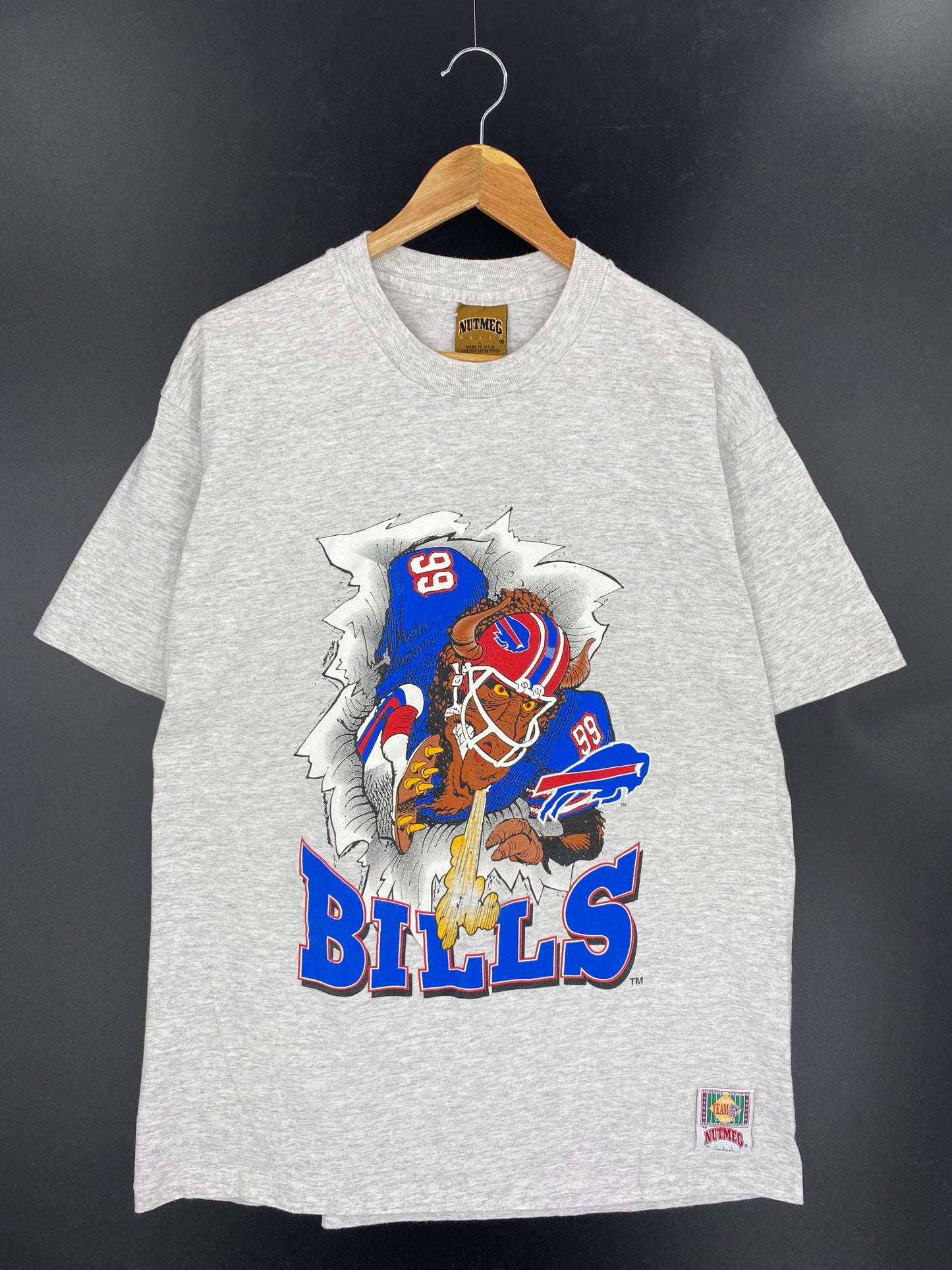 90's Buffalo Bills Made in USA Size L Vintage NFL T-shirt / 7726
