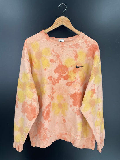 90’s NIKE MINI SWOOSH Tie Dye Size L Vintage Sweat-shirt / K78
