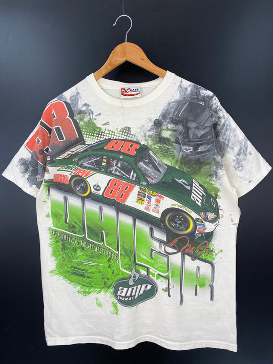 VINTAGE DALE JR. No tag (Approx. Size XL) Racing T-Shirt / K2625