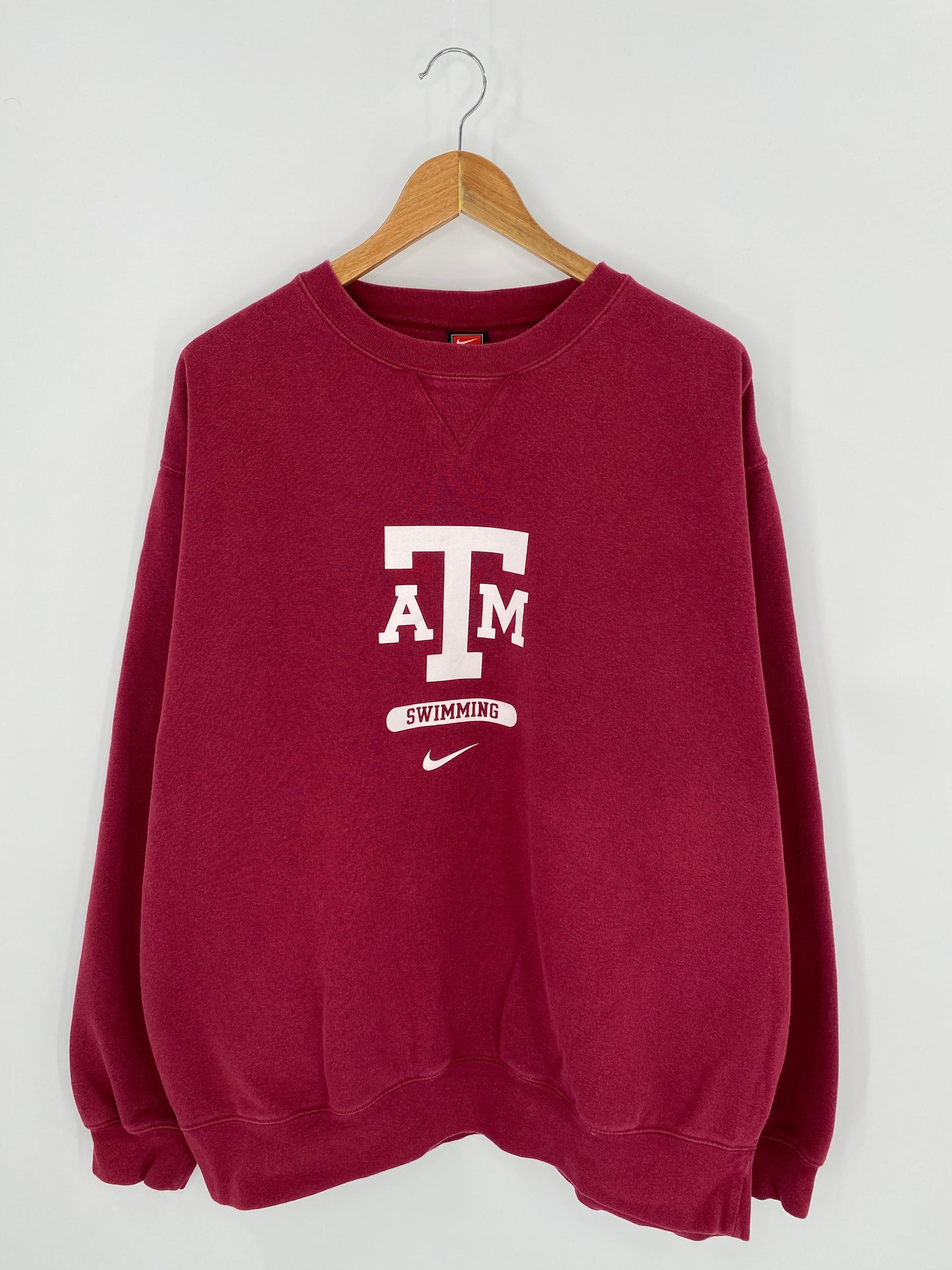 90's NIKE ATM Swimming Size XL Vintage Sweat-shirt / K7586