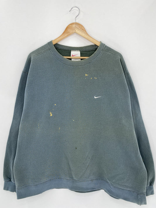 90’s NIKE Mini Swoosh Made in USA Size XXL Vintage Sweat-Shirt / k4634