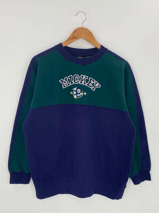 90’s DISNEY MICKEY Size S Vintage Sweat-shirt / 8440