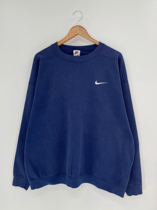 90’s NIKE Mini Swoosh Made in USA Size XL Vintage Sweat-shirt / 8530