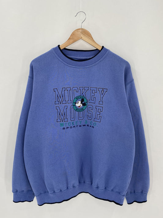 90’s Disney Mickey Size No tag(Approx.L~XL) Vintage Sweat-shirt / k5415