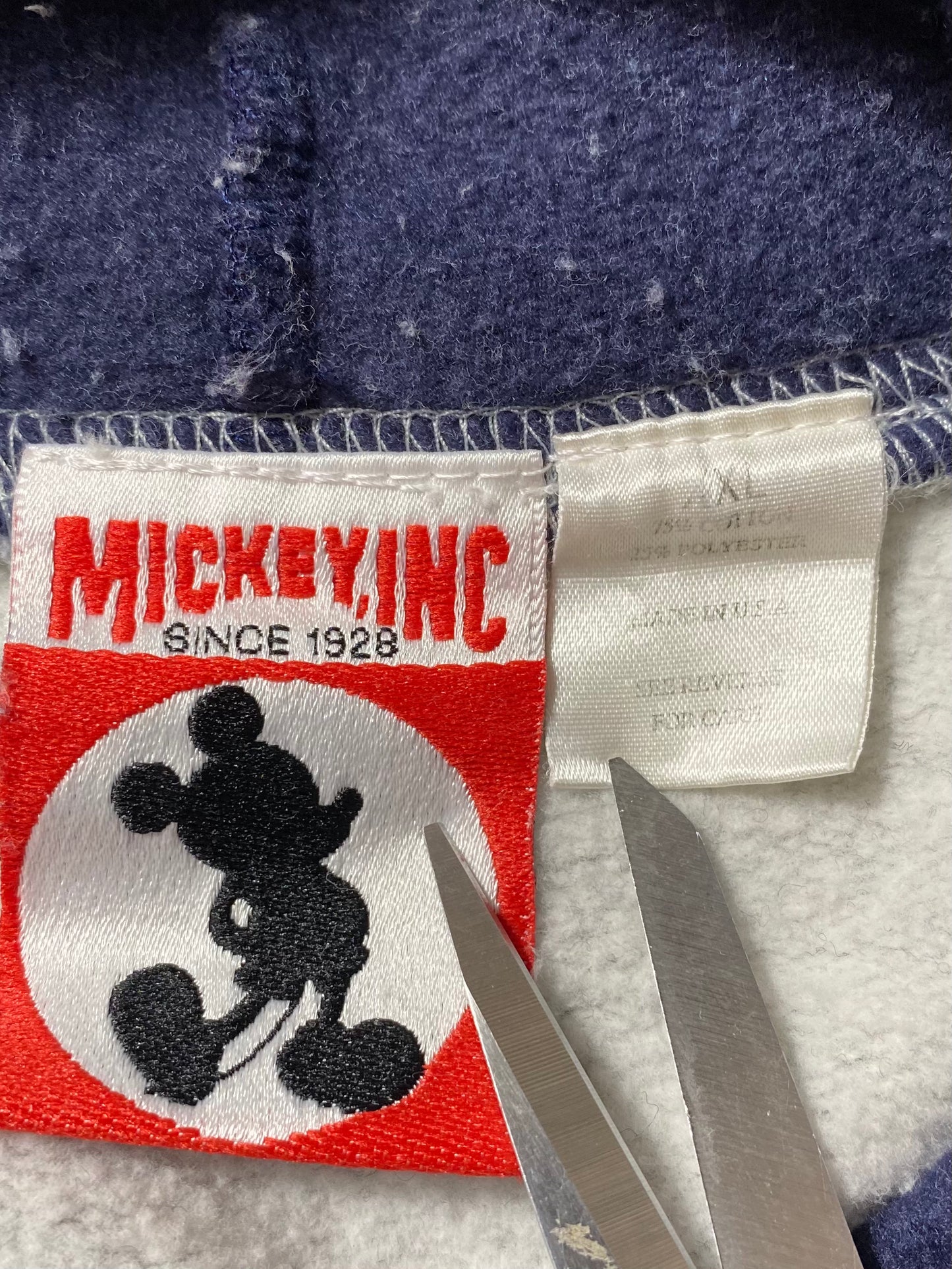 90’s DISNEY MICKEY Size XXL Vintage Hoodie Sweat-shirt / 8949