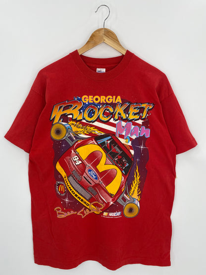 1995 Mcdonald NASCAR Made in USA Size XL Vintage Racing T-shirt / 6853