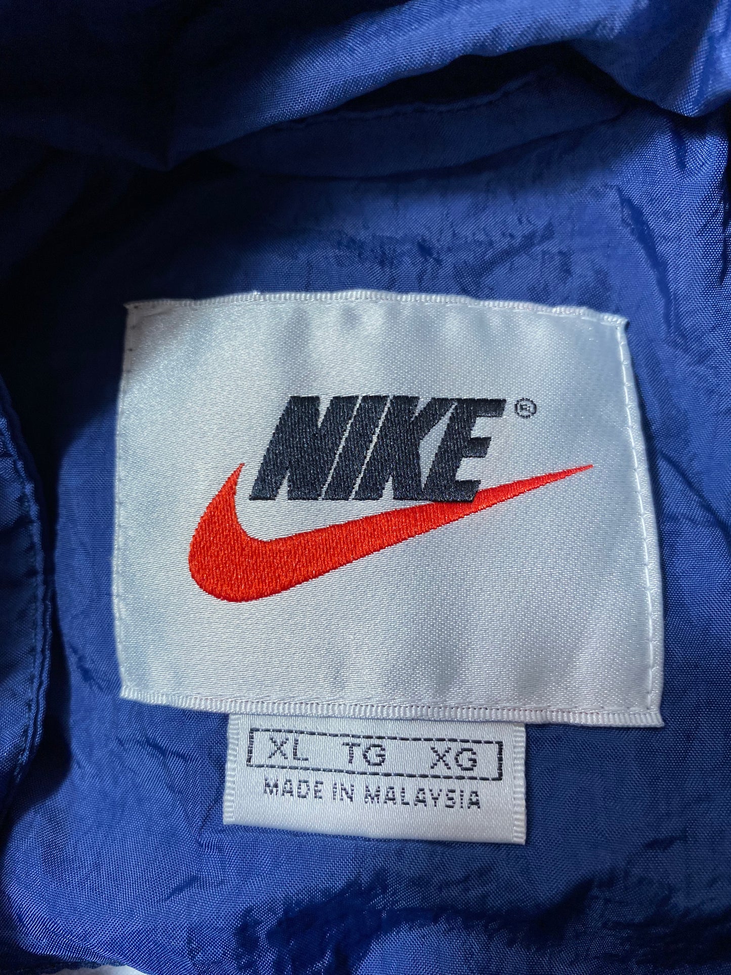 90’s NIKE Size XL Vintage Zip-up Nylon Jacket/ k3326