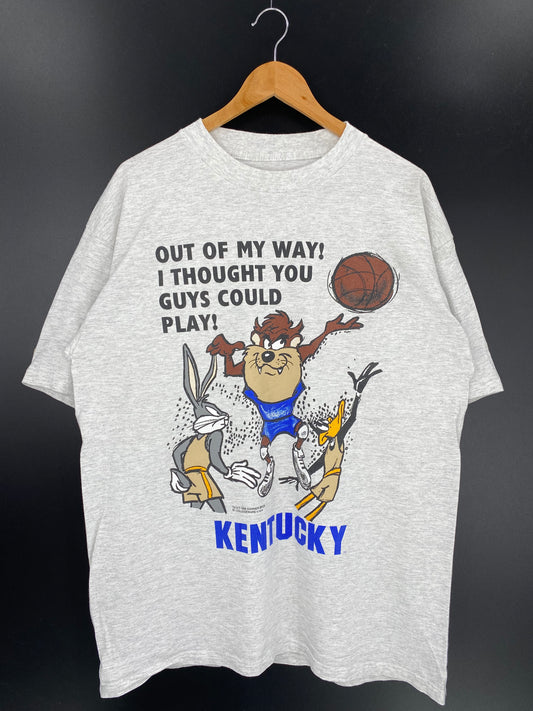 1996 LOONEY TUNES TAZ KENTUCKY Size NoTag (Approx.XL) Vintage T-Shirt  / 9597
