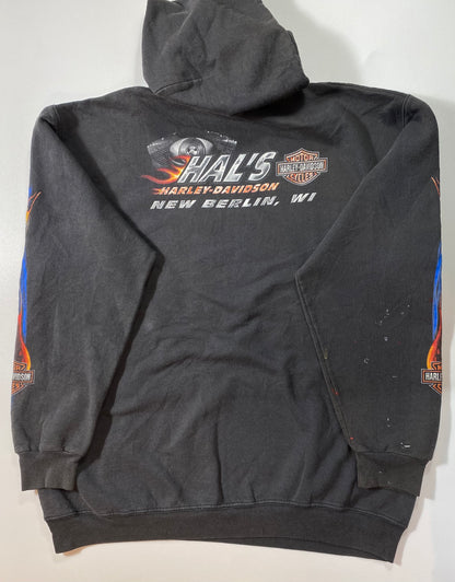 Vintage HARLEY DAVIDSON Size XL Hoodie Sweat-shirt / 6658
