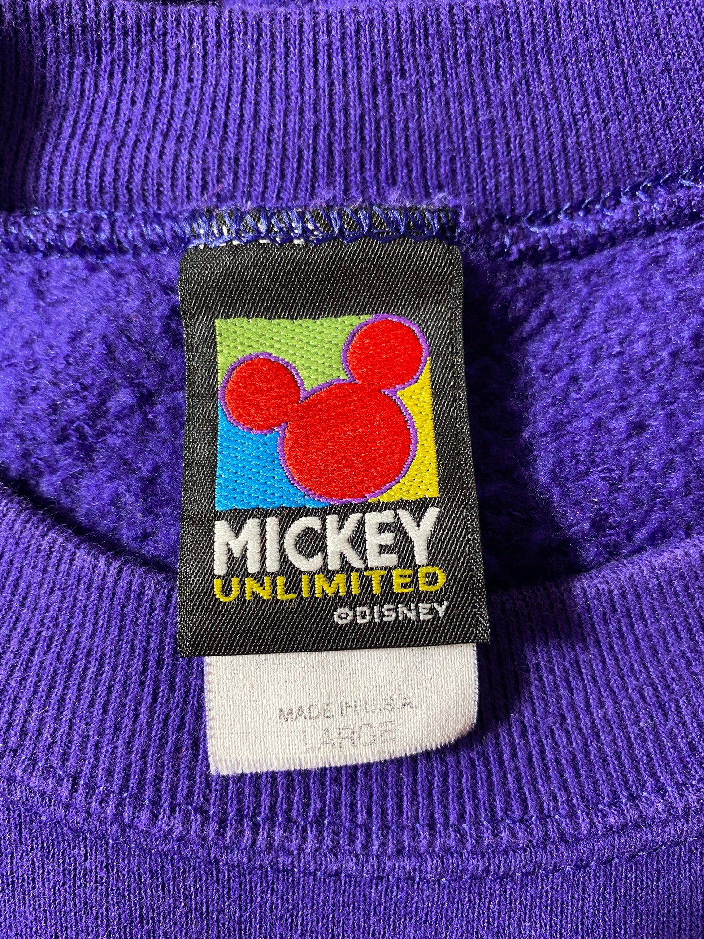90's DISNEY MICKEY Made in USA Size L Vintage Sweat-shirt / A3053