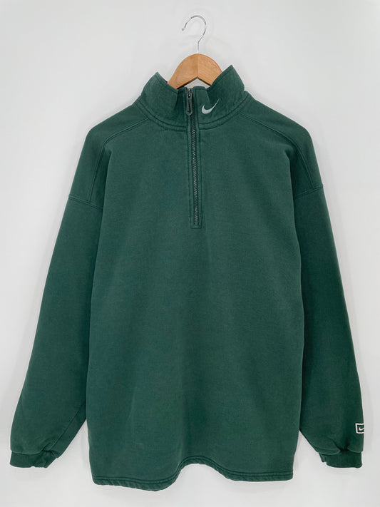90’s NIKE Size L Vintage Half Zip Sweat-shirt  / K9447