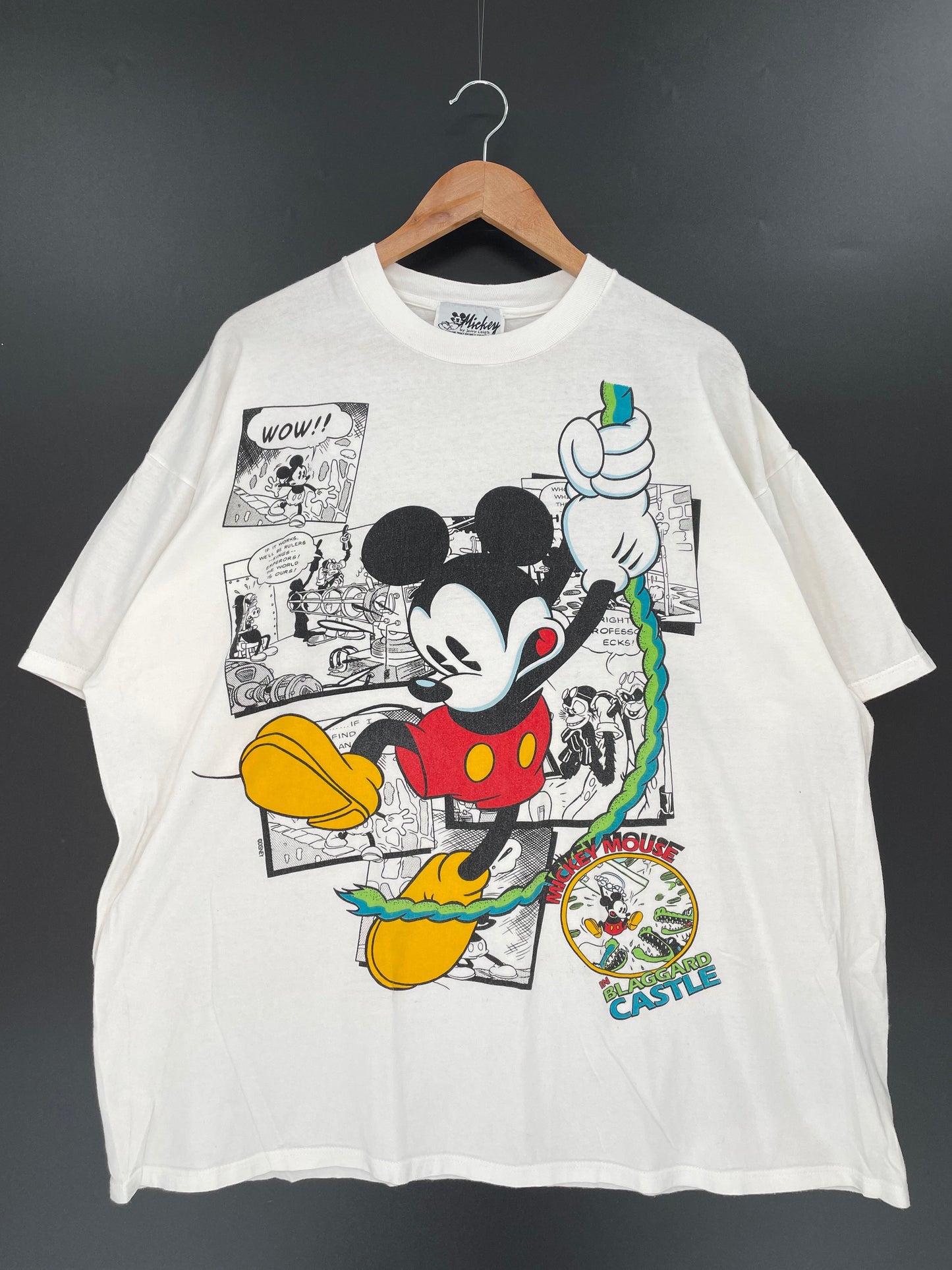 90’s DISNEY MICKEY Approx Size XXL Vintage Music T-shirt / E1668T