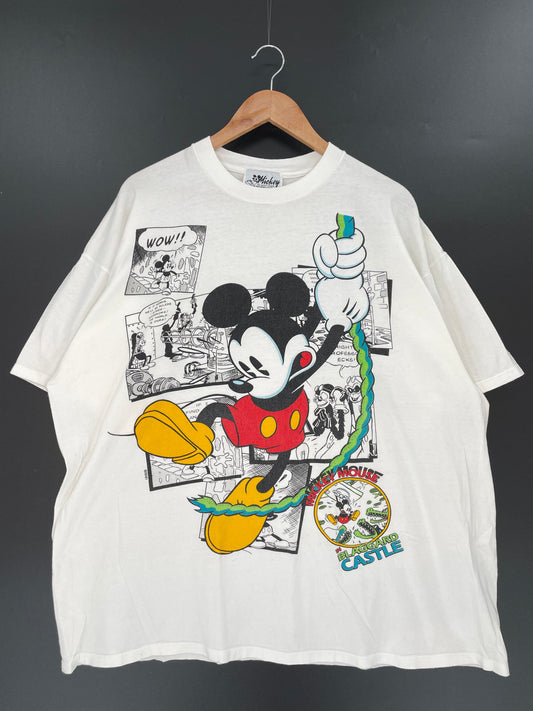 90’s DISNEY MICKEY Approx Size XXL Vintage Music T-shirt / E1668T