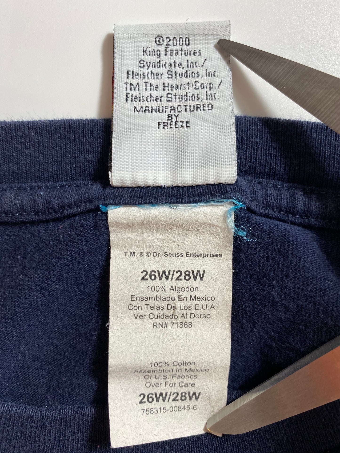 2000 BETTY BOOP Size Approx. XXL Vintage T-Shirt / 8471