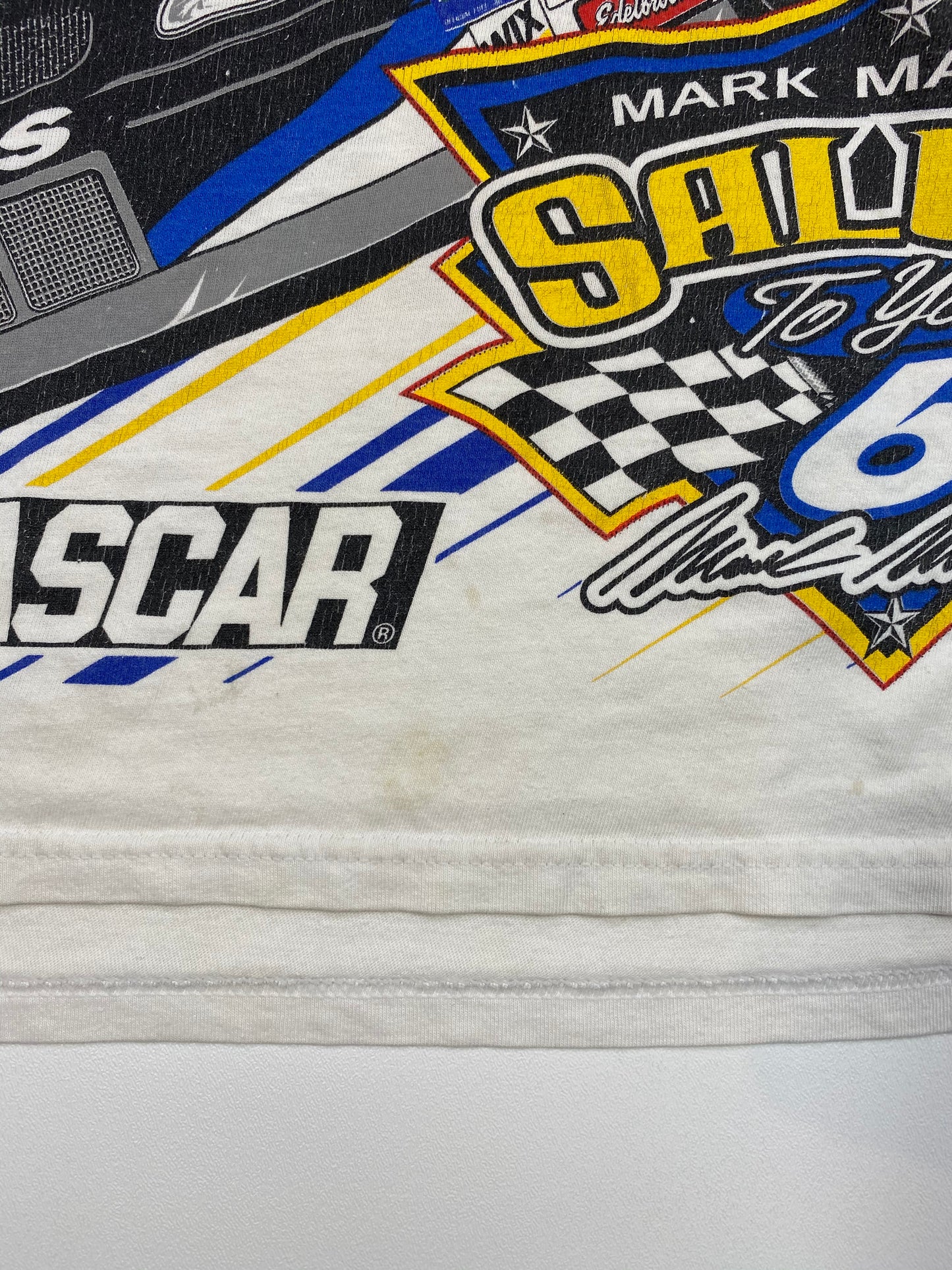 90’s NASCAR MARK MARTIN Size XL Vintage Racing T-Shirt / 5377