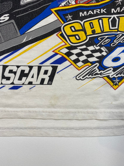 90’s NASCAR MARK MARTIN Size XL Vintage Racing T-Shirt / 5377