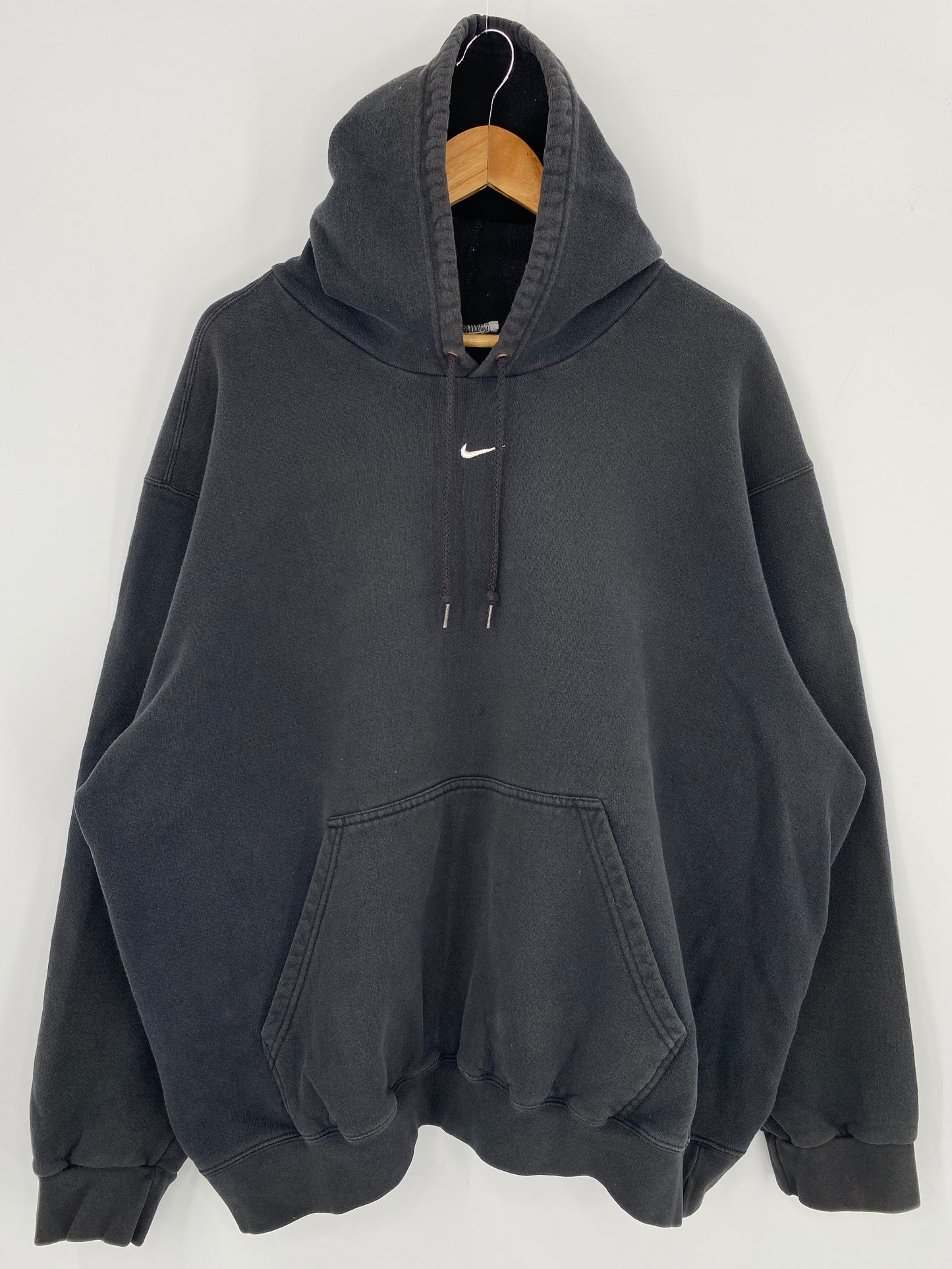 90’s NIKE CENTER SWOOSH Size No tag (Approx.XXL) Vintage Hoodie Sweat shirt / 9693