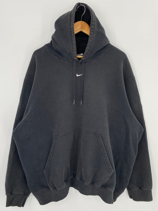 90’s NIKE CENTER SWOOSH Size No tag (Approx.XXL) Vintage Hoodie Sweat shirt / 9693