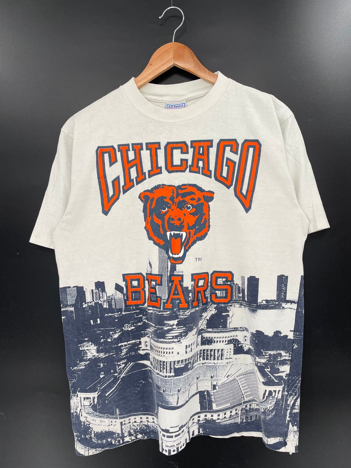 90's CHICAGO BEARS Made in USA Size L Vintage NFL T-Shirt / K3145
