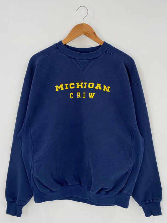 90's NIKE MICHIGAN CREW Size M Vintage Sweat-Shirt / K3512