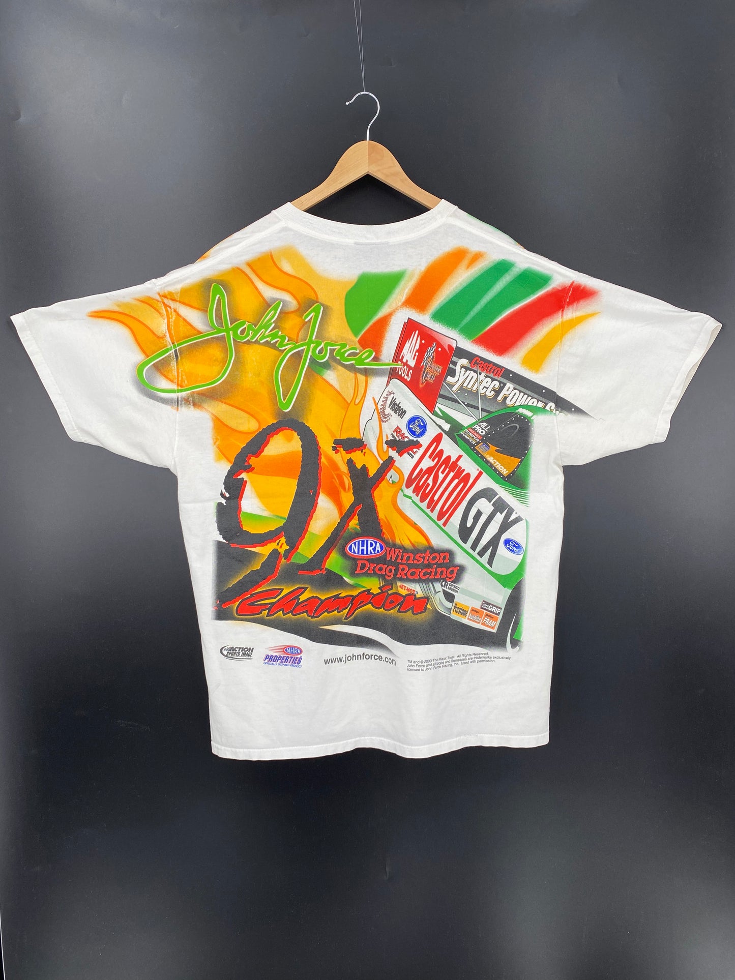 2000 JOHN FORCE X FORD Size XL Racing T-Shirt / K1575