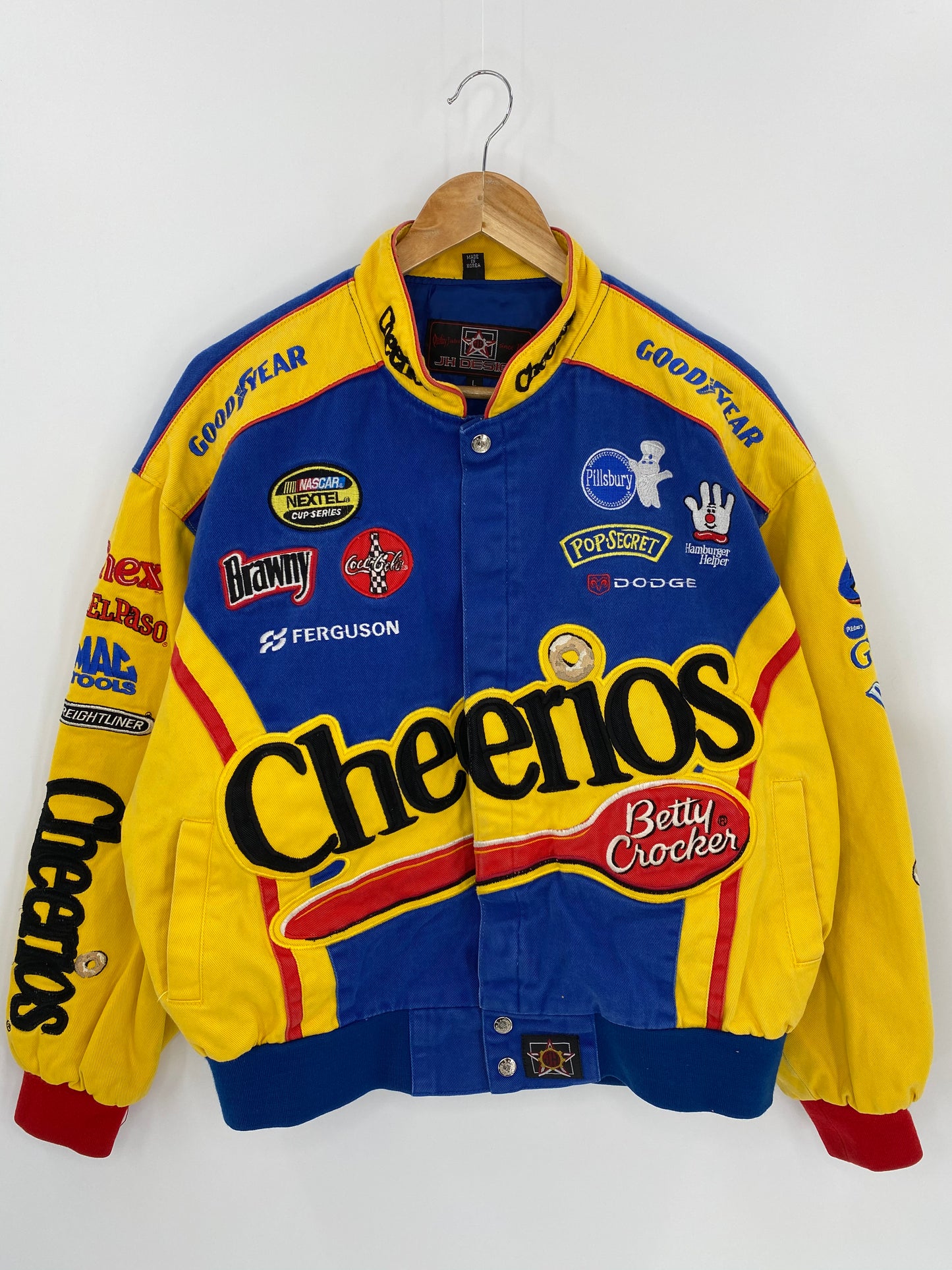 Vintage NASCAR Cheerios Size L Racing Jacket  / 7020