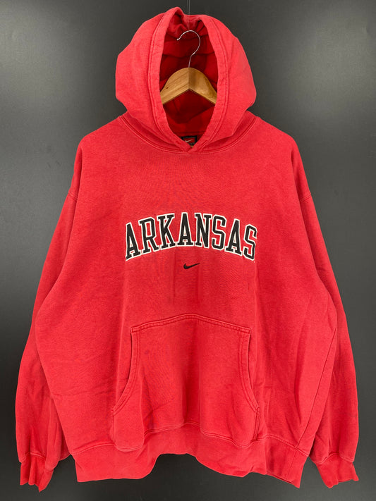 00' NIKE ARKANSAS Size XL Vintage Hoodie Sweat-shirt / K2277