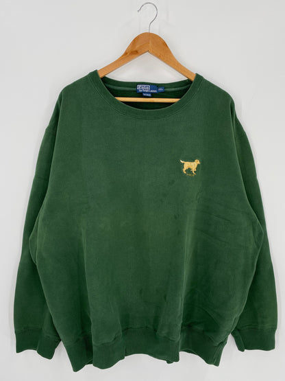 90's POLO RALPH LAUREN DOG Size XL Vintage Sweat-Shirt / K189