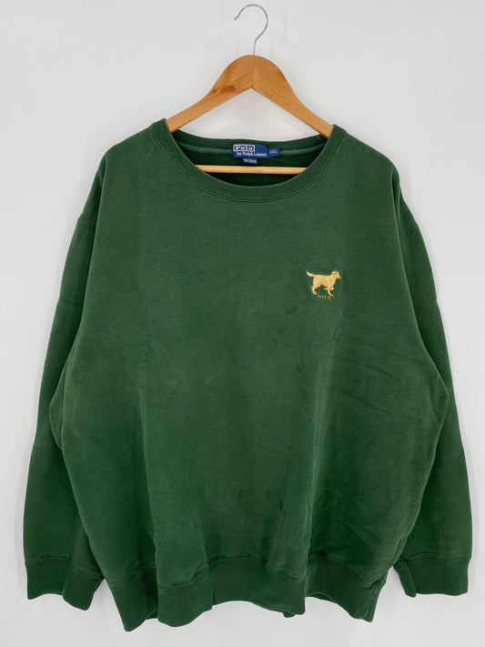 90's POLO RALPH LAUREN DOG Size XL Vintage Sweat-Shirt / K189